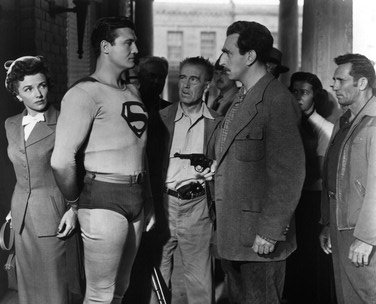 ADVENTURES OF SUPERMAN 11X14 B&W PHOTO