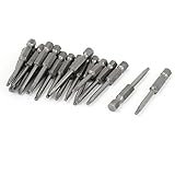 uxcell　トルックスドライバービット　T10ドライバービット　50mm長　2.74mmチップダイヤ　六角シャンク　20個