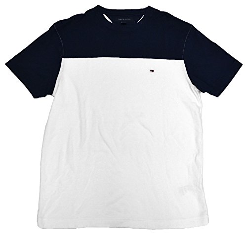 Tommy Hilfiger Color Block Crew Neck Short Sleeve Flag Logo T-Shirt