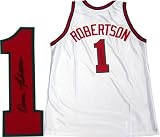 Oscar Robertson Autographed/Hand Signed Milwaukee BUcks Authentic White Jersey