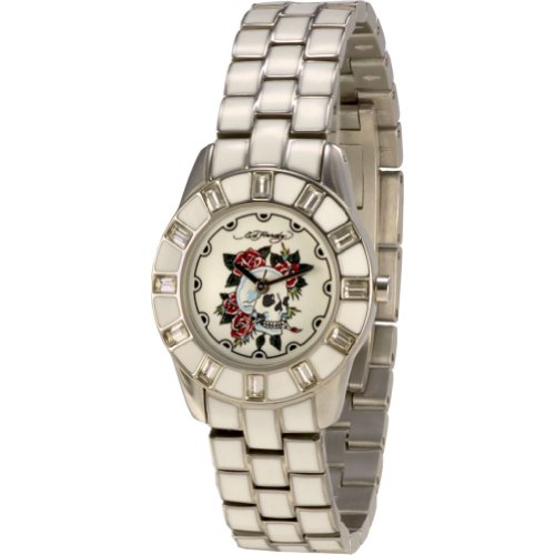 Ed Hardy Watches Chic White Skull