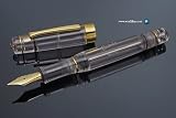 Stipula Suprema Nuda Fountain Pen - Clear/Gold Trim, Fine Nib PN2E CCNF