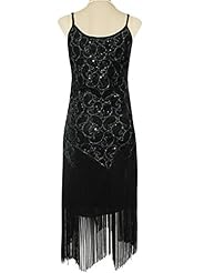 Sequined Cocktail Paisley Polyester  Dress