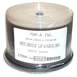 4.7 GB MAM-A (Mitsui) White Inkjet Printable/GOLD 8X DVD+R 50-Pak in Cakebox
