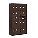 Salsbury Industries 3816D-07ZFP 4C Surface Mounted Horizontal Mailbox, Front Loading, Double Column, 1 MB2 6 MB3 Doors, 2 PL4.5