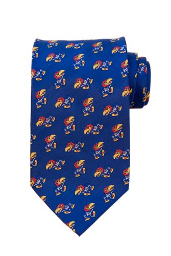 University of Kansas - Jayhawks - Woven Blue Logo - Necktie - Tie [Apparel]