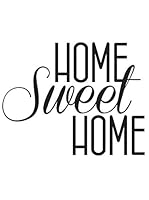 Ambiance Live Vinilo Decorativo Home Sweet Home decal Negro