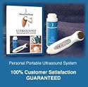Portable Ultrasound with multiple settings + 8 oz Bottle of Naturally Medicated Lavender Infusion Ultrasound Gel