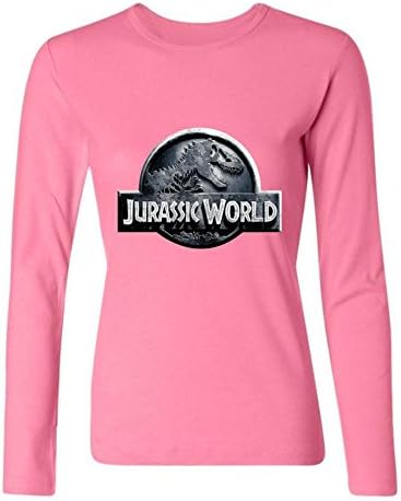 Boente Jurassic World Teaser Poster Women Long Sleeve T-shirt Pink L
