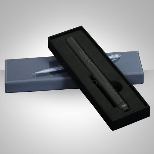 QUALITY GUARANTY luxury tactical pen ,self-derense tools , emergency aid tools ,survival pen ,business ink pen , aircraft grade aluminum made , offer black grey gold colors (black)