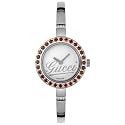GUCCI Women's Garnett Stainless Steel Bangle Bracelet Watch #YA105536