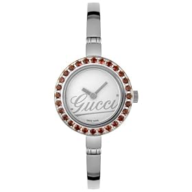 GUCCI Ladies YA105536 Garnett Stainless Steel Bangle Bracelet Watch by Gucci