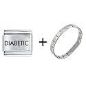 Diabetic Jewelry Italian Charm Bracelet Gift Center