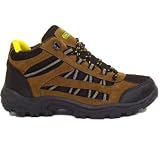 Mens Khaki Treking Walking Hiking Trail Trainers Shoes Boots