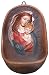 Weihwasserkessel Maria mit Kind farbig (Polyresin Höhe 12 cm)