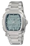 REACTOR Men's Graviton Ana-Digi Silver LCD Stainless Steel Tide Watch #89001
