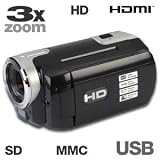 VIVITAR CAMCORDER,HD,2.7" LCD,SD - HDMI,8MP,LI-ON,3X OPT - DVR830HDBK