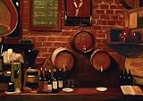Wine Kegs Art Print Poster By Pam Ingalls, 36  x 26 