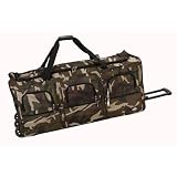 Rockland Deluxe Lightweight 40" Rolling Duffel Bag - Camouflage