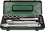 ＡＳＨ　６角ソケットレンチセット１２．７□×１７ＰＣＳ　3767248　VJS4131