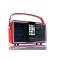 View Quest Retro DAB Radio and iPhone Dock - Red