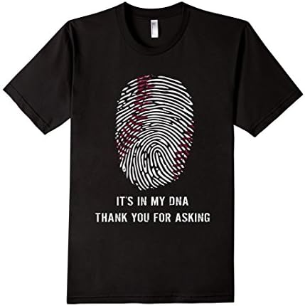 Men's I LOVE BASEBALL. BASE BALL IS IN MY DNA T SHIRT Medium Black