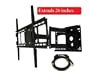 HDTV LCD Plasma Wall Bracket Swivel, Tilts, Extends 26" for most 37", 40", 42", 46" (Free 6' 1080p HDMI Cable Included)