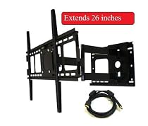 HDTV LCD Plasma Wall Bracket Swivel, Tilts, Extends 26" for most 37", 40", 42", 46" (Free 6' 1080p HDMI Cable Included)