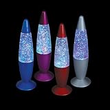 GLITTER NOVELTY LAMP (BURGUNDY)