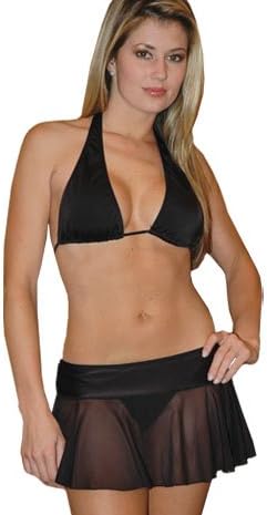 Sexy Mesh Cover Up Mini Skirt - ONE SIZE