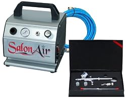 Master Airbrush .2.3.5mm Pro Airbrush 7cc CupW / Salon-Air TC-60 Compressor