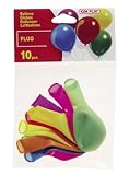 Cofalu Kim'Play - D�coration de table - 10 Ballons � Gonfler Assortis Fluo Assortis