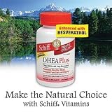 Schiff DHEA Plus 25 Mg Enhanced With Resveratrol - 3 Bottles of 350 Tablets P