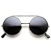 zeroUV - Limited Edition Color Flip-Up Lens Round Circle Django Sunglasses