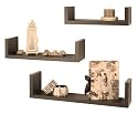 3x Wandregal Ablageregal Regal Holzregal Dekoregal #116
