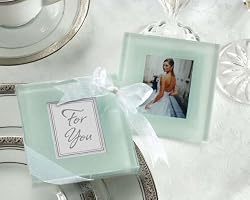 Forever Photo Frosted Glass Coasters