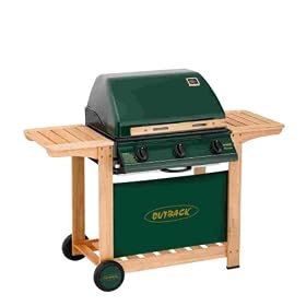 Outback Hunter 3 Burner Hooded Barbecue including Cover and Propane Regulator