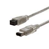 Firewire Cable - 9 Pin Firewire 800 - 6 Pin Firewire - 15 Feet