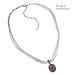 Bear Claw Rhodonite Pendant Necklace