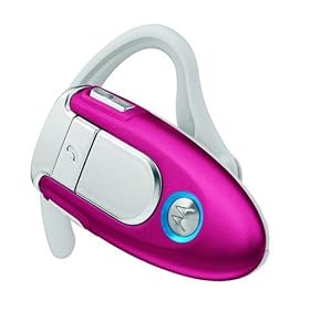 Motorola H500 Bluetooth Headset for all Bluetooth Enabled Phones - Magenta [Motorola Retail Packaging]