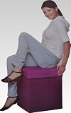 faltbarer Sitzhocker, Farbe:lila/pink