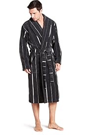 Luxury Pure Cotton Shawl Collar Dressing Gown