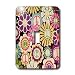 Lee Hiller Designs 60s Retro Print - Retro 60s Colorful Flower Power Peace Symbol Print - Light Switch Covers - single toggle switch