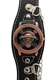 TimerMall OEM - Montre Homme - Quartz - Synth??tique - Los du cr?ne rose ton noir Bracelet synth??tique pour Sport Watches