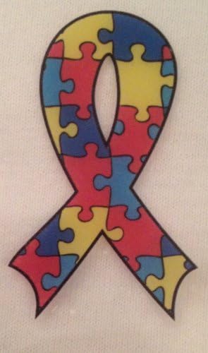 Autism Awareness Ribbon Puzzle Piece Temporary Tattoos-LOT OF 25