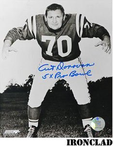 Art Donovan Signed Baltimore Colts 16x20 Photo - 5x Pro Bowl