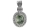 SERAPHINITE ANTIQUE DESIGN STERLING SILVER PENDANT