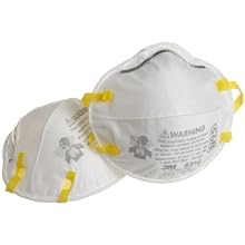3M 8654ES N95 Woodworking Sanding and Fiberglass Respirator, 2-Pack