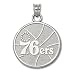 Sterling Silver Philadelphia 76ers 3/4in Pendant