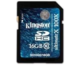 Kingston SD10G2/16GB Ultimate X SDHC Flash Card - 16 GB, Class 10